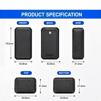 Rastreador de Activos 4G LTE 2G GSM GPS Impermeable con Imán Potente, Larga Duración de Batería, Localizador de Vehículos, Geocercas, Alarmas, para Financiación, Alquiler y Gestión de Flotas