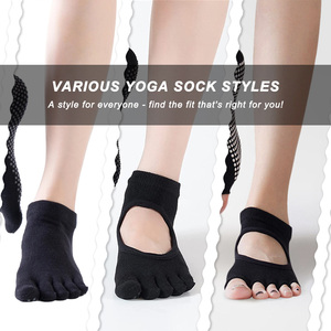Calcetines de Yoga Antideslizantes para Mujer, Calcetines de Pilates con Agarre para Niñas, Calcetines de Ballet, con Logotipo Personalizado, Muestra <span class=keywords><strong>Gratis</strong></span>, Venta al Por Mayor - Product Image 2