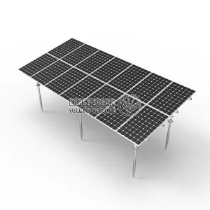 Systèmes d'installation au sol à énergie solaire Structures Pv Prix d'usine Support photovoltaïque Système de montage au sol pour panneaux solaires