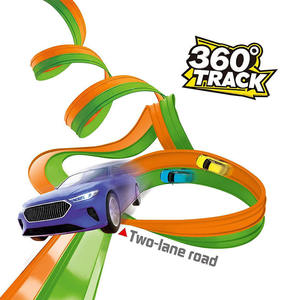Dönüştürülebilir Anti-Yerçekimi Çift Kulvarlı Yumuşak Yol Yüksek Hızlı Geri Tepmeli Yarış Arabası Çift Renkli Yol Mini Alaşımlı Yarış Arabası Pisti Oyuncakları - Product Image 3