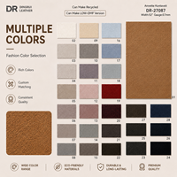 Tissu en cuir PU suédé grossier, épaisseur 1,0 mm, largeur 52 pouces, pour chaussures, sacs, accessoires et matériaux de rembourrage
