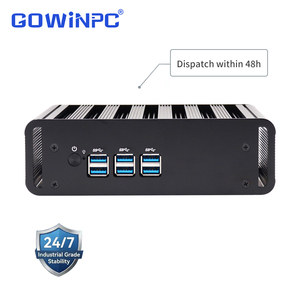มินิพีซีอุตสาหกรรมไร้พัดลม พร้อม Intel Core i36006U หรือ i56200U พอร์ต COM คู่ รองรับไฟฟ้าเข้า 936V ใช้งานร่วมกับ Windows และ Linux ได้ - Product Image 1