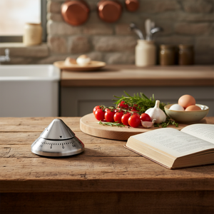 Temporizador <span class=keywords><strong>de</strong></span> Cocina Pomodoro, Bonito Temporizador <span class=keywords><strong>de</strong></span> Acero Inoxidable <span class=keywords><strong>de</strong></span> 60 Minutos con Recordatorio <span class=keywords><strong>de</strong></span> Tiempo Ajustable - Product Image 1