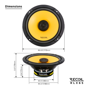 Sistema <span class=keywords><strong>de</strong></span> Altavoces Coaxiales <span class=keywords><strong>para</strong></span> Auto Recoil RLX65 Serie Level-3 <span class=keywords><strong>de</strong></span> 6.5 Pulgadas - Product Image 4