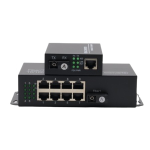 8 Cổng 10/100Mbps Chuyển Đổi 1 Duy Nhất Chế Độ SC Sợi Để 8 Cổng RJ45 Ethernet Mạng Sợi Phương Tiện Truyền Thông Chuyển Đổi 8 Cổng - Product Image 2