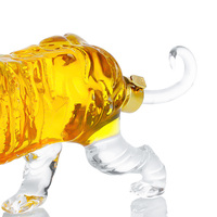 Haute Borosilicate carafe verre vin cadeau transparent animal tigre dragon forme unique bouteille de vin en verre