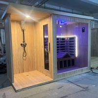 Ruang Sauna dan Kamar Mandi Hemat-Ruang, Desain Kompak, Kamar Mandi Kecil di Apartemen, Perakitan Cepat, Layanan OEM