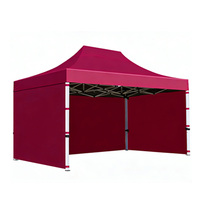 Tente de réception extérieure pour mariage 10x15 pliable, imperméable, résistante aux UV, avec structure en alliage d'aluminium et tissu Oxford double couche