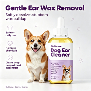 <span class=keywords><strong>Gotas</strong></span> Naturales a Base de Hierbas para Oídos de Perro en Oferta, con Aloe Vera, Manzanilla y Complejo de Vitamina E, Alivian la Irritación del Oído, Suavizan la Descarga Crosta en el Oído - Product Image 2