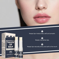 Pelembab Bibir Tallow Lip Balm Beeswax Beef Honey Vitamin E Jojoba Oil Twist up Stick Perawatan Bibir 5 g X 2