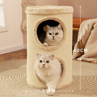 Tour griffoir pour chat en sisal multi-niveaux, écologique, facile à assembler, personnalisable OEM, pour grand carton - Vente en gros