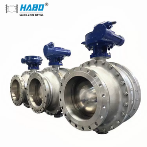 DN400-DN2000 van bi cố định <span class=keywords><strong>wcb</strong></span>, được chứng nhận <span class=keywords><strong>API</strong></span> 6D/CE, lỗ khoan đầy đủ, đầu bích cho dầu/khí/đường ống, 150lb-600lb "PN16-PN64 - Product Image 4