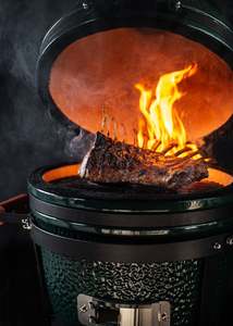 <span class=keywords><strong>SEB</strong></span> Barbecue Kamado Géant Moderne 26 Pouces (57 cm) avec Verrouillage de Chaleur Ultime, Construction en Céramique et Acier Inoxydable, Allumage Électronique - Product Image 4