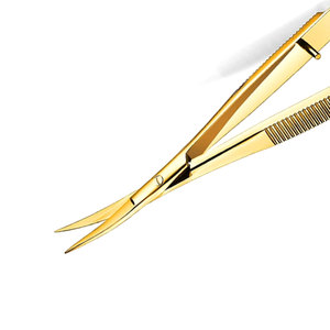 Tijeras de Cejas de Acero Inoxidable de Alta Calidad, Curvas, Profesionales, para Salón de Belleza, Personalizadas para Diestros, OEM - Product Image 4