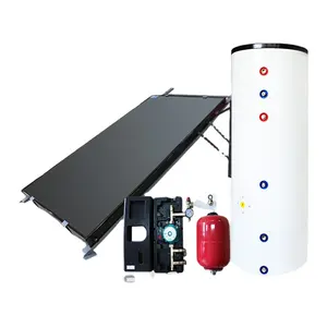 304/316/2205/2304 duplex stainless steel separated pressurized copper coil solar water heater assistant tank system