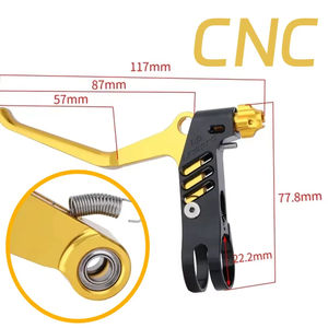 Palanca <span class=keywords><strong>de</strong></span> <span class=keywords><strong>Freno</strong></span> V Ultraligera, Palanca <span class=keywords><strong>de</strong></span> <span class=keywords><strong>Freno</strong></span> Doble para Bicicleta, Palanca <span class=keywords><strong>de</strong></span> <span class=keywords><strong>Freno</strong></span> CNC Morada para Brompton, BMX, Shimano, Magura, <span class=keywords><strong>Tektro</strong></span> - Product Image 2