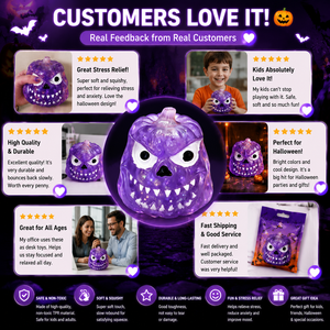 Juguete Antiestrés Creativo de Descompresión con Forma de Calabaza de Halloween, Novedad Transfronteriza, de TPR Blandito, Tipo Caramelo de Malta, 14+ - Product Image 5