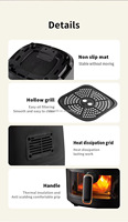 Meilleure vente d'usine haute capacité 1400W 6L Smart Air friteuse Pot allemand double numérique électrique multifonctionnel vente chaude Air