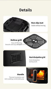 Best Seller della fabbrica ad alta capacità 1400W 6L Smart <span class=keywords><strong>Air</strong></span> Fryer Pot tedesco doppio digitale elettrico Multi-funzionale aria di vendita calda - Product Image 5