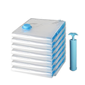 Sacs <span class=keywords><strong>de</strong></span> rangement sous vide en Nylon bleu PA/PE avec pompe à main pliable organisateurs peu encombrants pour vêtements literie chaussures outils nourriture - Product Image 1