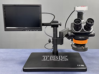 NOUVEAU TBK-701 Microscope électronique trinoculaire Réparation de circuits imprimés mobiles pour la soudure de la carte mère Station de reprise BGA pour carte de circuit imprimé