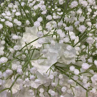 Decoración de Flores para Sofá de Alta Calidad L-815, Arreglo de Flores Artificiales de Rosas, Camino de Mesa de Flores de Gypsophila Blanca