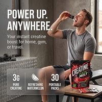 Créatine en poudre à dissolution instantanée, supplément nutritionnel sportif, poudre orale pré-entraînement, étiquette privée OEM