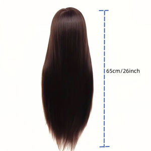 <span class=keywords><strong>Tête</strong></span> de Mannequin d'entraînement en cosmétologie <span class=keywords><strong>professionnelle</strong></span> avec <span class=keywords><strong>tête</strong></span> de poupée de beauté de tressage de coiffure en fibres synthétiques - Product Image 3