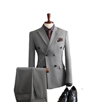 Costume homme sur mesure de haute qualité, costume trois pièces sur mesure, coupe ajustée, costume d'affaires pour homme