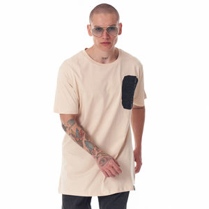 Camiseta Extra Grande para Hombre de Alta Calidad OEM, Suave y Transpirable, de Algodón, Estampada con Patrón Sólido y Logotipo Personalizado, Venta al Por Mayor - Product Image 5