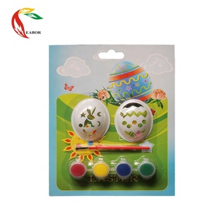 Excellent Quality Easter Egg DIY Set Decoration Paint Kids Plastic Easter Eggs