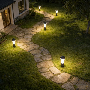 Lámpara de Jardín LED Impermeable para Exteriores, Luz de Césped con Forma de Hongo Pequeño, IP55, Iluminación para Caminos y Paisajes - Product Image 4