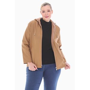 Abrigo de Lluvia con Capucha y Forro de Lana de Visón Vetre para Mujer, Gabardina de 75 cm, Tallas 42-56, Ropa Exterior Impermeable, Moda Modesta al por Mayor - Product Image 4