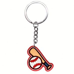 Baseball Series <b>Keychain</b> Exquisite Accessory DIY Personalized Soft Rubber Hanging Ornament Schoolbag Key Car Hanging Accessory - Product Image 1
