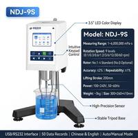 Viscosímetro Rotacional Digital JINGFEI NDJ 9S, 1-6000000 MPa/s, 9 Velocidades, Pantalla LED a Color, USB, RS232, Probador de Viscosidad de Laboratorio
