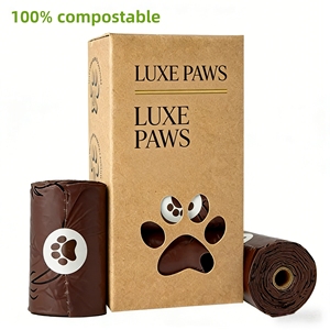 Factory Direct Biodegradable <b>Compostable</b> Dog Poop <b>Bags</b> Wholesale Custom Logo PLA Corn Starch Eco Friendly Flexo Printed Pet <b>Bags</b> - Product Image 1