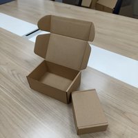 Boîte d'expédition pliante en carton ondulé personnalisée pour cosmétiques, cadeaux et emballages e-commerce – Boîte d'expédition en kraft écologique