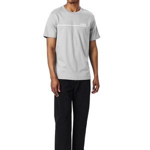 Camiseta de hombre de algodón de color liso, estilo oversize, para uso urbano, de calidad, con logotipo personalizado, venta al por mayor para proveedores OEM. - Product Image 2