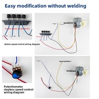 Motor de CC sin Escobillas de 12V/24V DSM-12-24 de Bajo Voltaje para Ventiladores de Mesa/Suelo/Pared