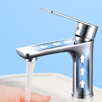 Robinet de salle de bain chromé rond, mélangeur pour lavabo, best-seller du fabricant
