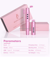 Biomaser TP006 Universele Naaldcartridge Draadloze PMU Pen Rotatie Tattoo Machine voor Wenkbrauw Lip Eyeliner Make-up