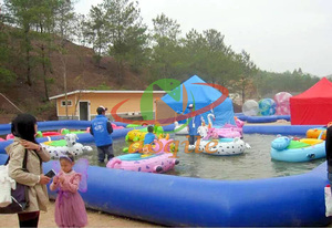 Télécommande à commande électrique cygne blanc gonflable flottant <span class=keywords><strong>bateau</strong></span> électrique <span class=keywords><strong>eau</strong></span> motorisée animal pare-chocs <span class=keywords><strong>bateau</strong></span> - Product Image 4