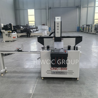 Machine de perçage et de fraisage CNC haute précision pour fenêtres et portes en aluminium, trous de serrures automatiques, 800 mm, UPVC, PVC