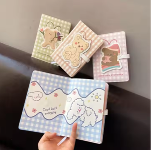 Alta calidad patrón personalizado Tapa dura Linda cubierta de dibujos animados DIY cuaderno diario a granel venta al por mayor papelería conjunto de regalo - Product Image 3