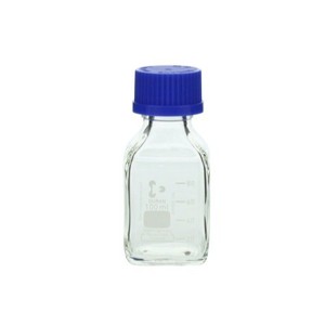Bouteille à col spiralé résistante à la chaleur Sibata Scientific 017230-100A, utilisation en laboratoire, fabrication japonaise - Product Image 1
