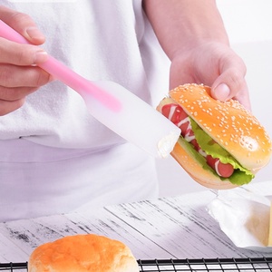 Bán buôn loại mới dài xử lý công cụ nướng mờ bánh nướng silicon scraper thìa - Product Image 5