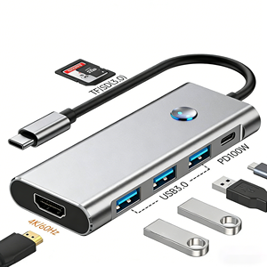 Hub de Desarrollo Tipo-C 5 en 1, Pantalla de Información con un Solo Botón, Convertidor USB 4K HD, Multipuerto para Portátil, 5 Puertos - Product Image 5