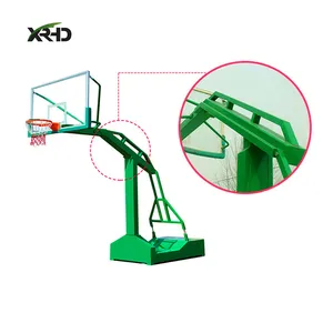 Suporte de basquete com rede profissional, atacado de fábrica, com arco de basquete para jogar ao ar livre