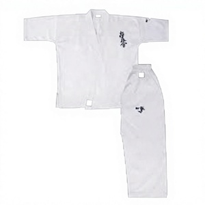 Haute qualité Kyokushinkai Dobok 100% coton dogi karaté uniforme Kimono Gi tissu pour enfants adultes, ceinture blanche gratuite - Product Image 1