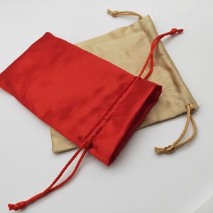 Bolsa de Regalo de Satén con Cordón Rojo para Dulces de Boda con Logotipo Personalizado Y&G 20191016 Bordado a Máquina - Product Image 2